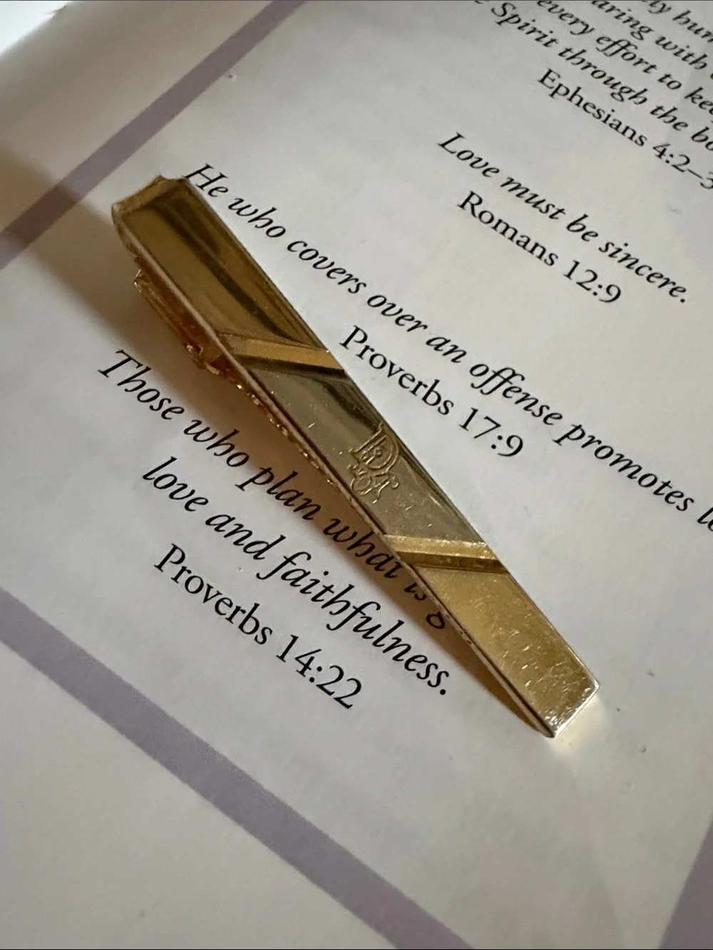 Dior Gold Metal Hair Clip